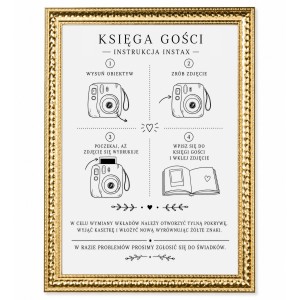 INSTAX INSTRUKACJA APARAT - ZŁOTA RAMKA NA ŚLUB WESELE [5]