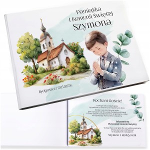 KSIĘGA GOŚCI ALBUM NA KOMUNIĘ ZDJĘCIA WPISY GOŚCI PAMIĄTKA PRZYJĘCIE [119]