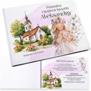 KSIĘGA GOŚCI ALBUM NA KOMUNIĘ ZDJĘCIA WPISY GOŚCI PAMIĄTKA PRZYJĘCIE [118]