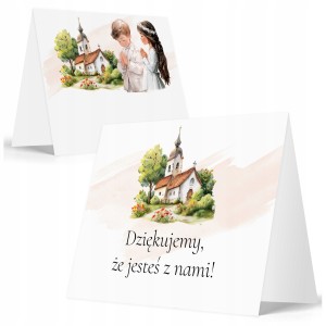 WINIETKI NA STÓŁ WIZYTÓWKI NA KOMUNIĘ - WYSOKA JAKOŚĆ ZESTAW 6 SZTUK [125]