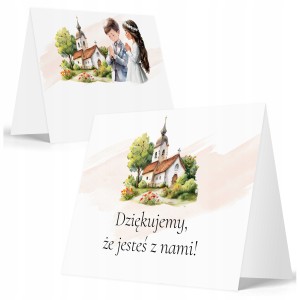 WINIETKI NA STÓŁ WIZYTÓWKI NA KOMUNIĘ - WYSOKA JAKOŚĆ ZESTAW 6 SZTUK [124]
