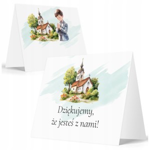WINIETKI NA STÓŁ WIZYTÓWKI NA KOMUNIĘ - WYSOKA JAKOŚĆ ZESTAW 6 SZTUK [119]