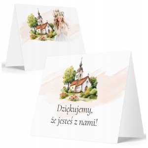 WINIETKI NA STÓŁ WIZYTÓWKI NA KOMUNIĘ - WYSOKA JAKOŚĆ ZESTAW 6 SZTUK [117]