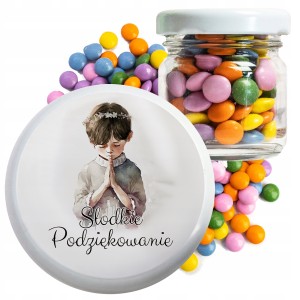 PODZIĘKOWANIA DLA GOŚCI NA CHRZEST KOMUNIĘ URODZINY DZIECI LENTILKI [15]
