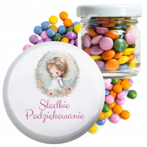 PODZIĘKOWANIE DLA GOŚCI NA CHRZEST DLA DZIECI CUKIERKI LENTILKI [048]