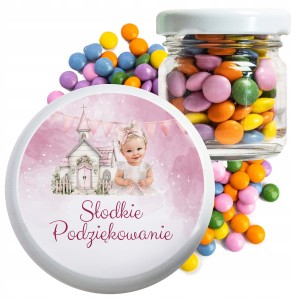 PODZIĘKOWANIE DLA GOŚCI NA CHRZEST DLA DZIECI CUKIERKI LENTILKI [051]