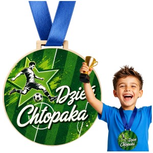 PREZENT NA DZIEŃ CHŁOPAKA DO SZKOŁY PRZEDSZKOLA - MEDAL PIŁKA NOŻNA [3]