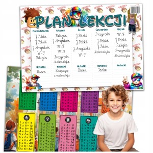 PLAN LEKCJI Z TABLICZKĄ MNOŻENIA ORGANIZER - ROBLOX A5 PLANER [23]