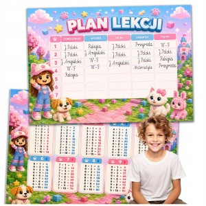 PLAN LEKCJI Z TABLICZKĄ MNOŻENIA ORGANIZER - ROBLOX A4 PLANER [11]