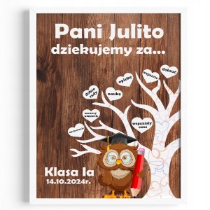 PODZIĘKOWANIE DLA CIOCI PANI ŻŁOBKA PRZEDSZKOLA PLAKAT ZDJĘCIE + RAMKA [2]