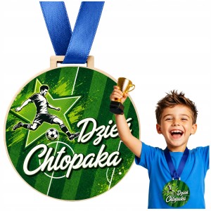 PREZENT NA DZIEŃ CHŁOPAKA DO SZKOŁY PRZEDSZKOLA - MEDAL PIŁKA NOŻNA [3]
