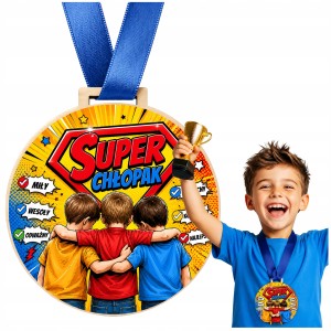 PREZENT NA DZIEŃ CHŁOPAKA DZIEWCZYNY DO SZKOŁY PRZEDSZKOLA - MEDAL [2]