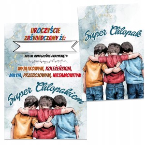 DYPLOM CERTYFIKAT SUPER CHŁOPAKA NA DZIEŃ CHŁOPAKA - PREZENT DO SZKOŁY - A5