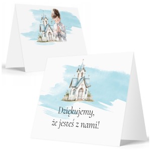 WINIETKI NA STÓŁ wizytówki NA KOMUNIĘ CHRZEST ŚLUB - ZESTAW 6 sztuk [112]