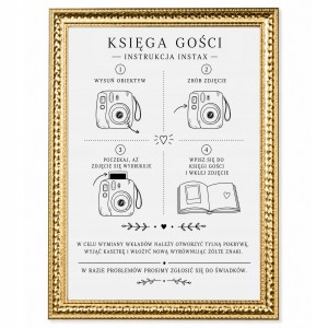 INSTAX INSTRUKCJA APARAT - ZŁOTA RAMKA NA ŚLUB WESELE [5]