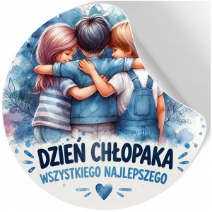 NAKLEJKI NA DZIEŃ CHŁOPAKA DZIEWCZYNKI PREZENT DO SZKOŁY PRZEDSZKOLA wz206