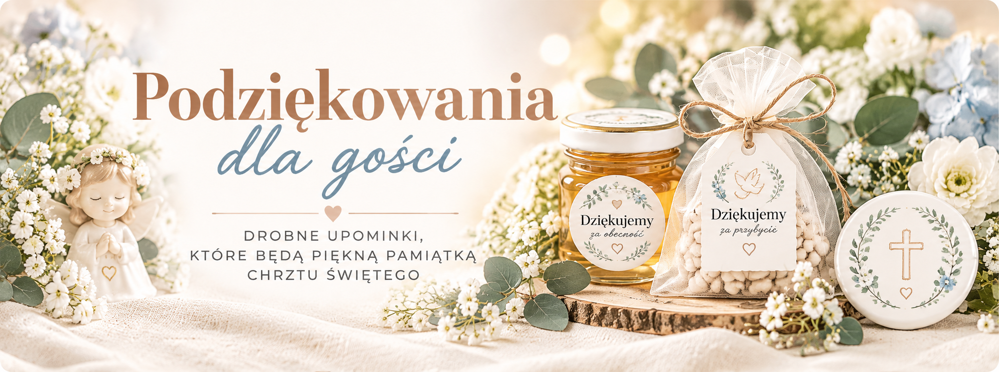 Podziękowania dla gości na Chrzest Święty